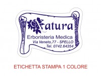 Etichette adesive per erboristerie, cosmetica, cosmesi (mm 45X33)  (cod.18M )